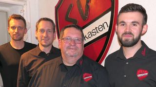 Das alte und neue Vorstandsteam des SV Winterkasten (von links): Sebastian Brockmeyer, Casper Pusch, Markus Götz und Kai Blessing.