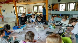 Die Osterferienspiele-Bastelaktion.
