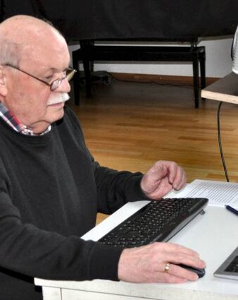 Klaus Jäger referierte über die Geschichte der Weschnitz und zeigte zahlreiche Bilder.