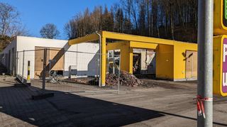 Die Ruine des Netto-Marktes in Lautern.