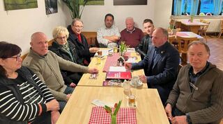 Beim Bürgermeistergespräch des DGB Lautertal/Lindenfels mit Andreas Heun (Zweiter von links) wurden aktuelle kommunalpolitische Themen diskutiert.