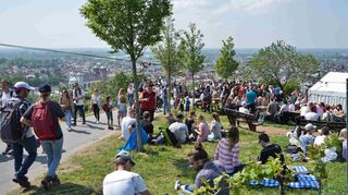 Die Weinlagenwanderung lockt seit Jahrzehnten Freunde von Bergsträßer Tropfen in Scharen in die Wingerte zwischen Zwingenberg und Heppenheim.