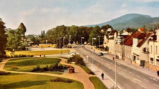 Die Parkanlage an der Rodensteinstraße vor 1967.
