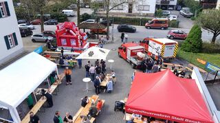 Schönberg, Feuerwehrgerätehaus, Pumpenfest, 30.04.2023; Foto: Thomas Zelinger