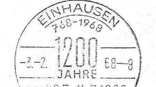 Werbestempel zur 1200-Jahr-Feier.