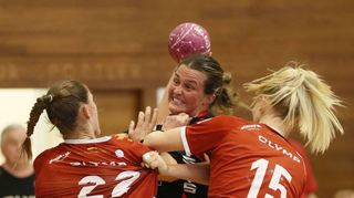 Die Flames in Bietigheim: Lisa Friedberger wird ausgebremst.