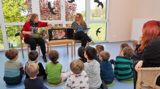 Einhausen, Kita Weschnitzwichtel, Abschluss der Aktion BibFit, 27.04.2023; Foto: Thomas Zelinger