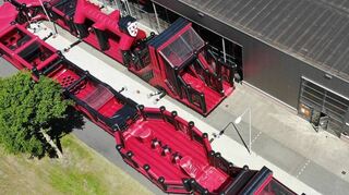 85 Meter lang ist der aufblasbare Hindernisparcours „Gladiator Run“, der am 3. und 4. Juni auf dem Juxplatz in Einhausen stehen wird.