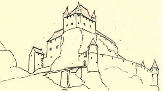 So rekonstruierte der Landauer Burgenforscher Arndt Hartung 1933 die Burg Neidenfels.