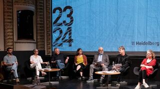 Stellten den Spielplan vor: Ivan Perez, Lene Grösch, Dietger Holm, Ulrike Schumann, Wolfgang Erichson, Holger Schultze und Natascha Kalmbach.