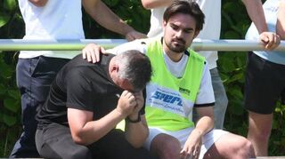 Trainer Thorsten Schaffert (FSG) links und Henry Paul Metz (FSG)