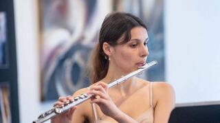 Beim Podium junger Künstler präsentierten sich talentierte Schülerinnen und Schüler der Musikschule Bensheim – hier im Bild Eva Sobolewska.