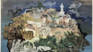 Eine Ausstellung mit Werken von Leo Grewenig wird am 16. Juni im Museum eröffnet. Unser Bild zeigt eine Gouache auf Papier mit dem Titel „Eiland“.