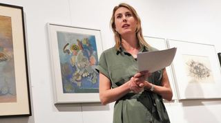 Die Sonderausstellung „Surreale Welten der 1950er Jahre“ mit Werken von Leo Grewenig wurde am Freitag im Museum eröffnet. Kunsthistorikerin Jennifer Chrost sprach einführende Worte.