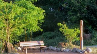 Der Ruheplatz am Höhenweg oberhalb des Auerbacher Fürstenlagers wurde zu Ehren der Fürstin Marie zu Erbach-Schönberg errichtet.