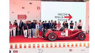 mid Groß-Gerau - Zugelassen waren auch bei der 41. Mille Miglia ausschließlich Fahrzeuge der Typen, die an dem originalen Straßenrennen zwischen 1927 und 1957 teilnahmen.