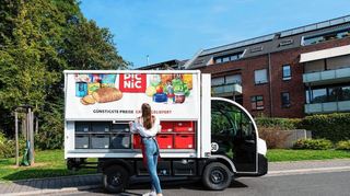 Mit solchen Elektrofahrzeugen wird Picnic bald auch in Mannheim und der Region Lebensmittel an die Kundschaft ausliefern.