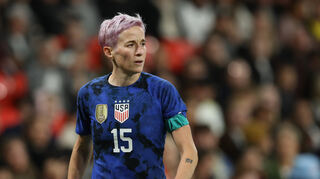 Megan Rapinoe aus den USA in Aktion. Rapinoe will nach der Saison ihre Karriere beenden, den Zeitpunkt für die Verkündung dieser Entscheidung hat sie bewusst gewählt.