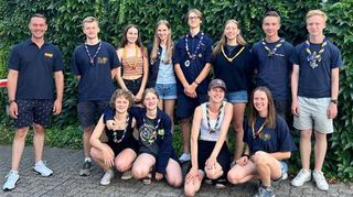 Gruppenleiter des Pfadfinderstamms Hagen von Tronje nahmen an einem Erste-Hilfe-Grundlehrgang teil.