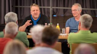 Matthias Schimpf sprach im Bürgerhaus über die Flüchtlings-Situation im Kreis und in Lindenfels.