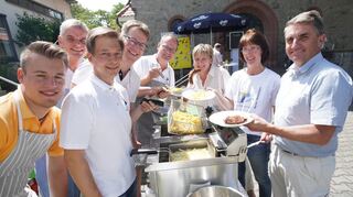Zwingenberg, katholische Kirchengemeinde, Pfarrfest, 16.07.2023; Foto: Thomas Zelinger