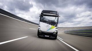 Feiert im Oktober Weltpremiere: der elektrische Fernverkehrs-Lkw eActros 600. Er wird in Wörth gebaut, Komponenten kommen auch aus Mannheim.