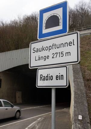 Der Saukopftunnel ist nachts wieder frei befahrbar – aber nur mit Tempo 50.