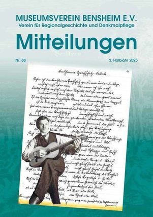 Das Titelblatt der neuen Mitteilungen des Museumsvereins.