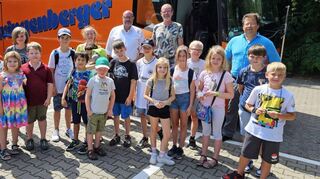 Die jungen Kinogänger wurden vom Gewerbeverein zum Kinobesuch nach Bensheim eingeladen.