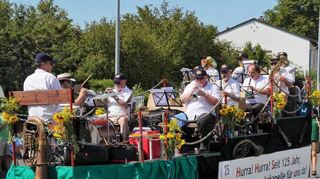 Da wo Musik ist in Zwingenberg, ist die Feuerwehrkapelle am Start.