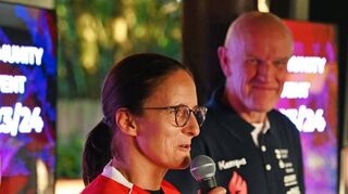 Trainerin Heike Ahlgrimm und Geschäftsführer Michael Geil.