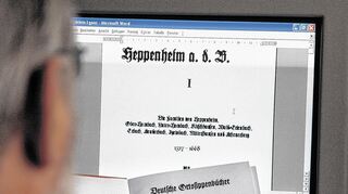 <p>In Frakturschrift im Internet: Die dritte Auflage des ersten Bandes der Heppenheimer Sippenbücher ist auf der Homepage des Geschichtsvereins zu finden.</p>