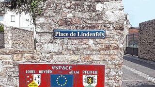 Der Place de Lindenfels in der französischen Partnerstadt erinnert an die Verschwisterung.