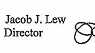 <p>Der designierte US-Finanzminister Jacob Lew hat eine kuriose Unterschrift.</p>