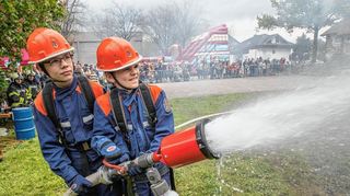 Die Jugendfeuerwehr Einhausen feierte ihr 50-jähriges Bestehen unter anderem mit einem Tag der Jugendfeuerwehr Ende April.