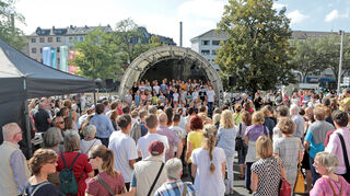 Theaterfest am Nationaltheater im Jahr 2019.