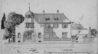 Der Plan von Heinrich Metzendorf zur Umgestaltung des Casinogebäudes.