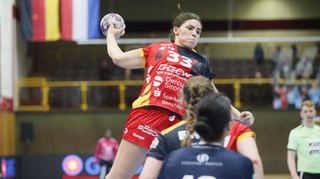 Lucie Kretzschmar zeigte im Flames-Heimspiel gegen die Sportunion Neckarsulm einige starke Würfe aus dem Rückraum und erzielte sechs Tore.