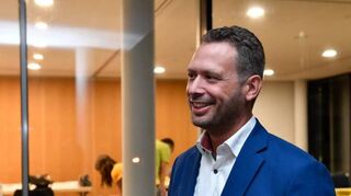 Frank Kohl hat allen Grund zum Feiern. Mit 65 Prozent wurde er zum neuen Bürgermeister von Gorxheimertal gewählt.