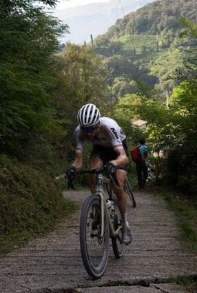 Sebastian Breuer fuhr bei der zweiten Gravel-WM in Norditalien auf den vierten Platz.