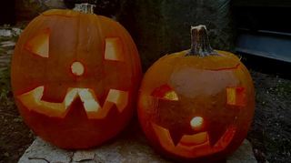 Ein Klassiker zu Halloween: die leuchtenden Kürbisgesichter.