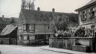So sah die Bachgasse in den 70er Jahren aus.