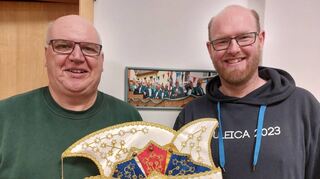 Die Neuen an der Spitze der BKG: Vorsitzender Michael Zehnbauer (l.) und Sitzungspräsident Matthias Braun.