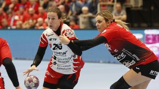 Sarah van Gulik trug lange Zeit maßgeblich dazu bei, dass die Flames dem Thüringer HC einen Pokalfight lieferten, ehe sie in der Schlussphase von Krämpfen geplagt zurückstecken musste und ihr Team das Spiel aus der Hand gab.