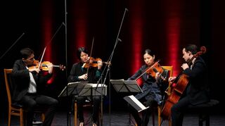 Das Quatuor Hermès brillierte auf Einladung der Kunstfreunde Bensheim bei seinem Gastspiel im Parktheater mit Werken von Strawinsky, Korngold und Beethoven.