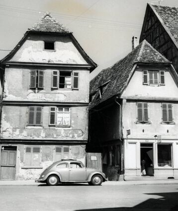 Die Hauptstraße 55 und 57 damals...
