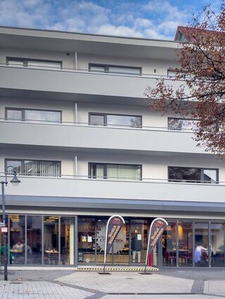 ... und die Hauptstraße 55 und 57 heute.