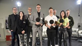 Die Gewinnerinnen und Gewinner des Mannheimer Existenzgründungspreises. Verliehen wird der MEXI einmal im Jahr in drei Kategorien.