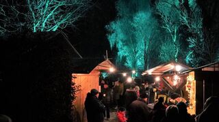 Nach der Waldweihnacht im Vorjahr (unser Bild) feiert die „Babbelstubb“ diesmal die Obstbaumallee-Weihnacht.