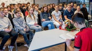 ble, Vorlesewettbewerb an der Siemenschule in Lorsch, ,, Bild: Thomas Neu